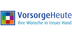 Logo der Organisation in blauer Schrift mit buntem Quadrat-Symbol und dem Text: &bdquo;Gemeinsam. St&auml;rker. Zukunft.&ldquo;